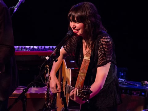"You guys know that road," Pieta Brown told a crowd in Des Moines earlier this month, describing how a row of Missouri warehouses selling fireworks inspired her song "I Don't Mind."